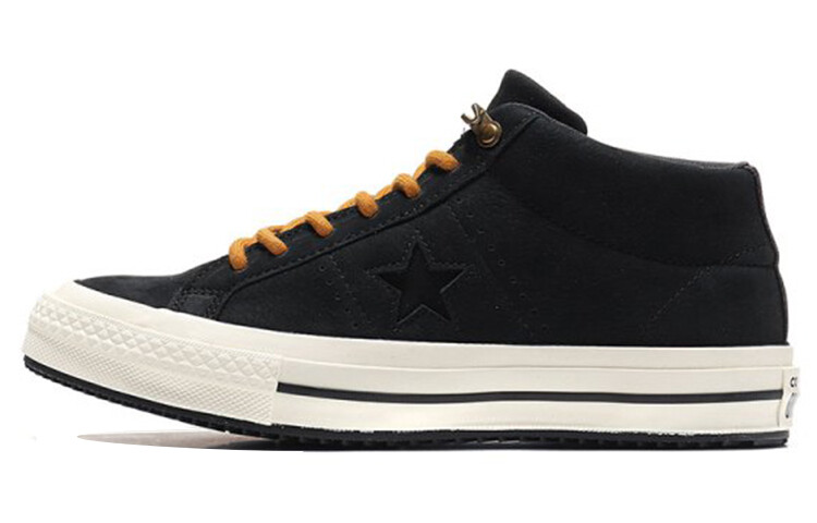 

Кеды Converse One Star Series Canvas Shoes Unisex Mid-Top Black Yellow