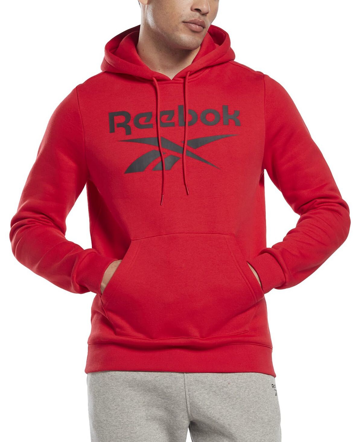 

Мужская флисовая толстовка классического кроя с логотипом Identity Reebok