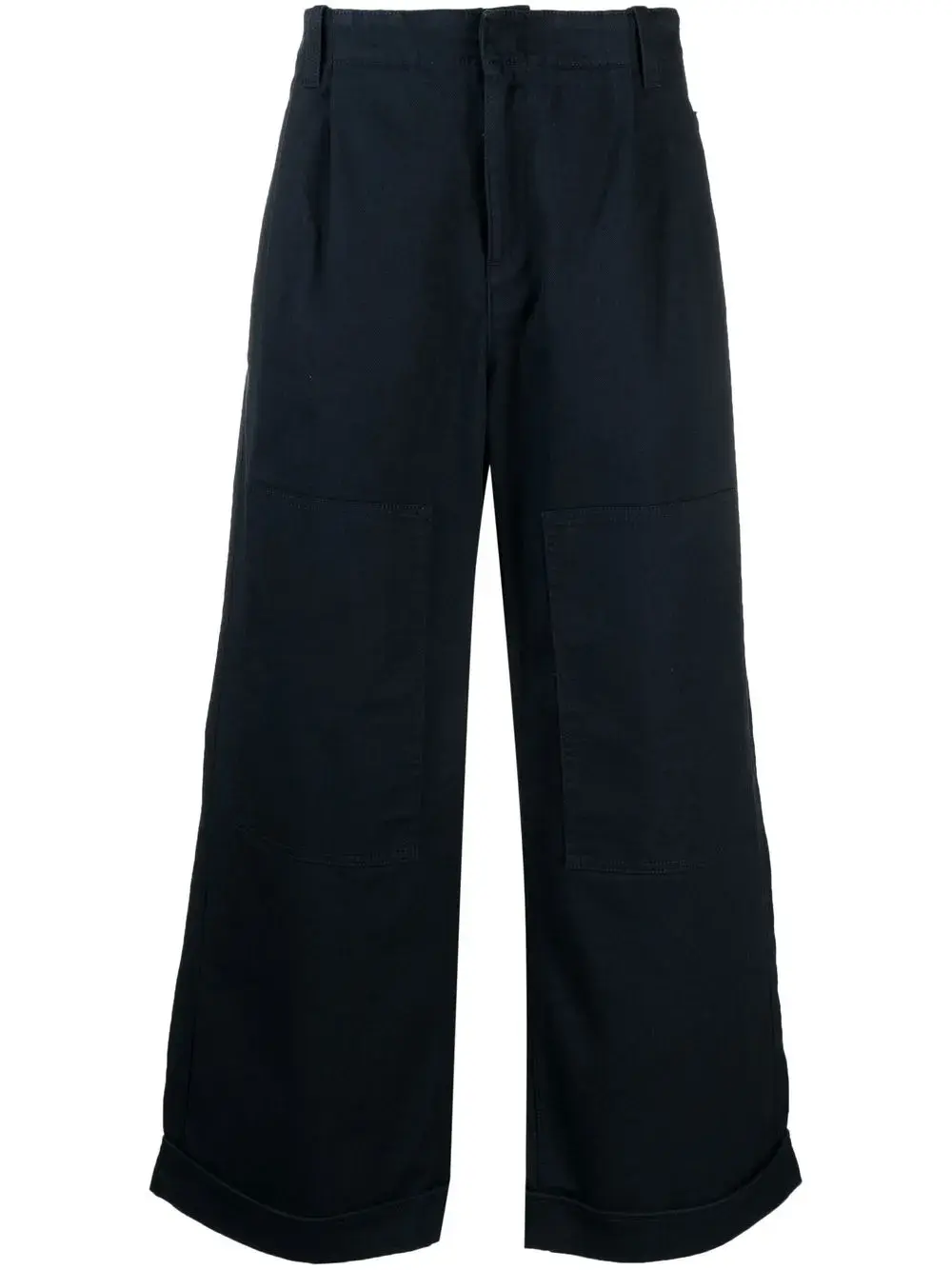 

Укороченные брюки широкого кроя Etro, синий