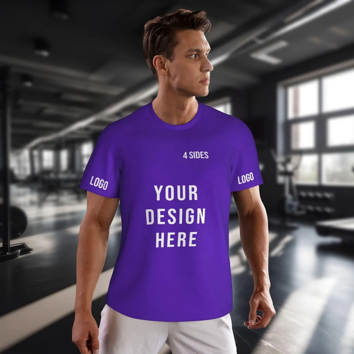 Футболка Custom с логотипом и текстом на 4 сторонах — фото 3