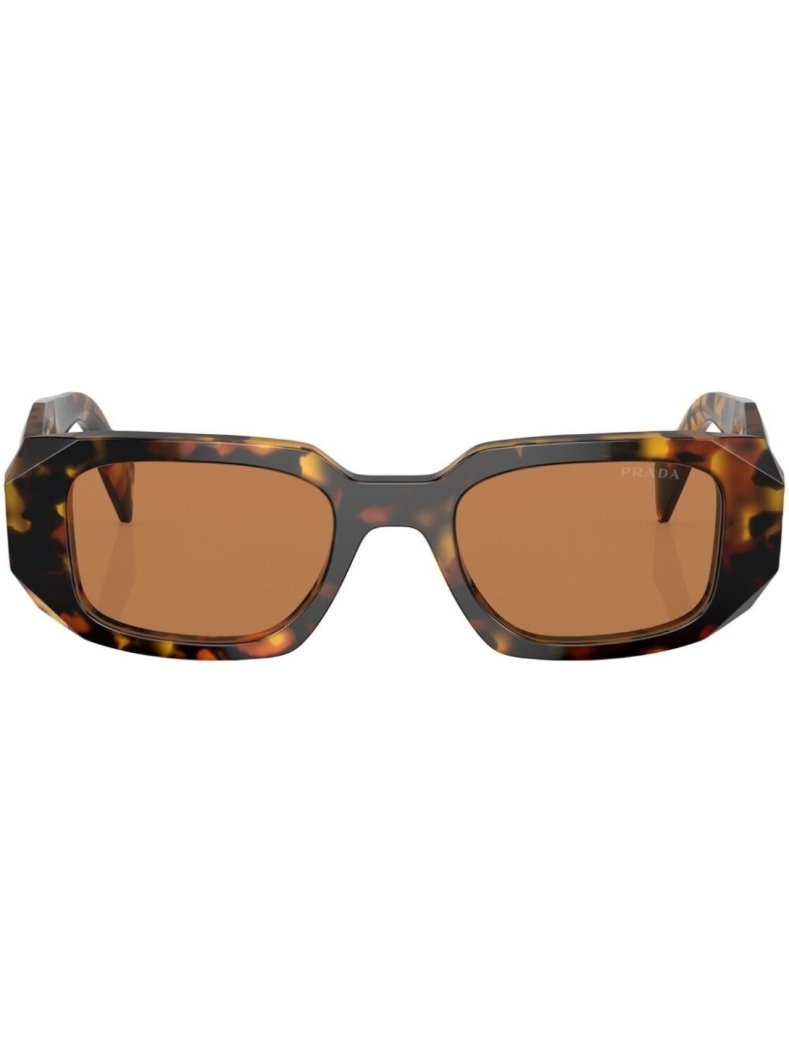 

Prada Eyewear солнцезащитные очки в оправе черепаховой расцветки, зеленый