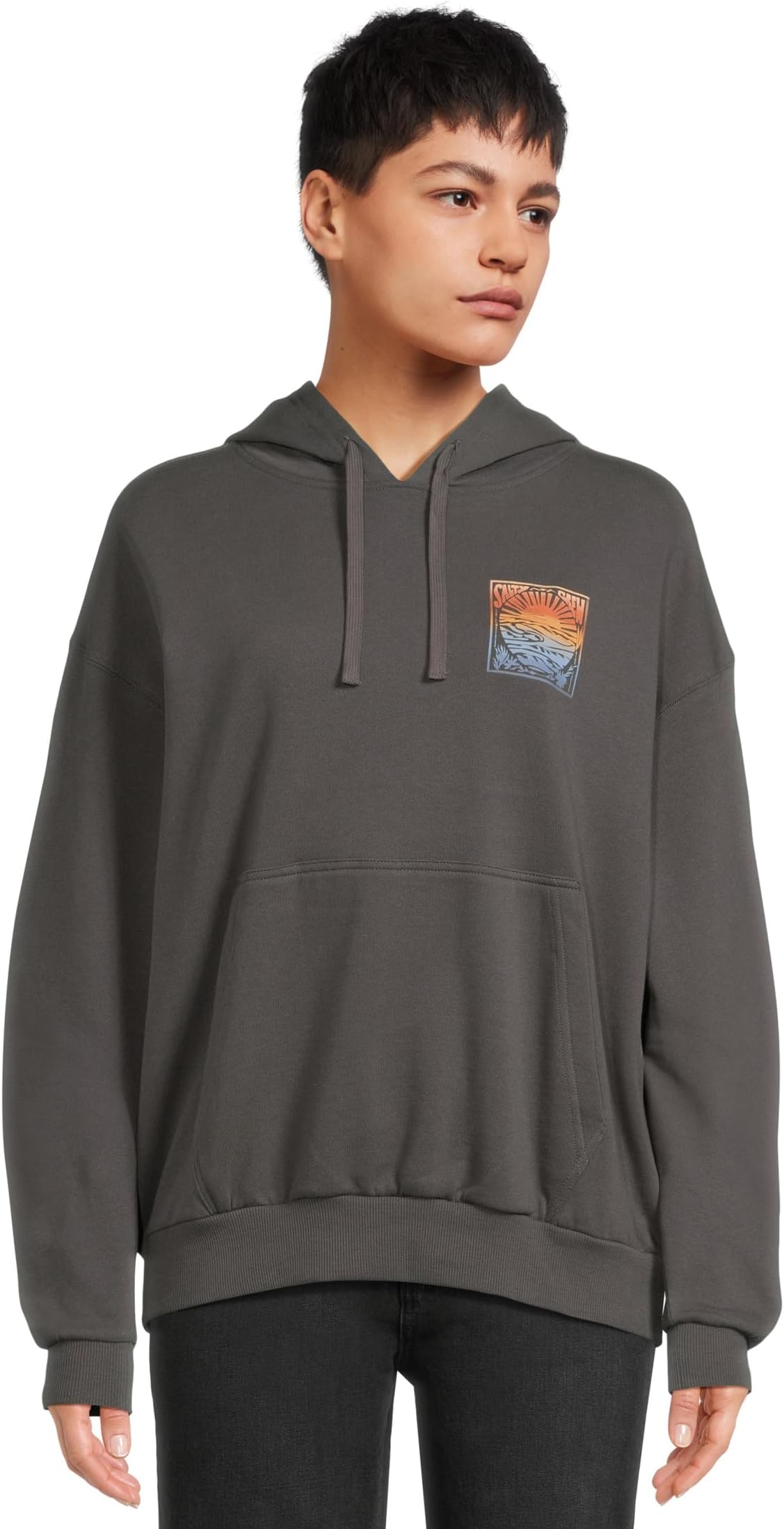 

Женская толстовка с капюшоном Posted Salty Crew, Charcoal