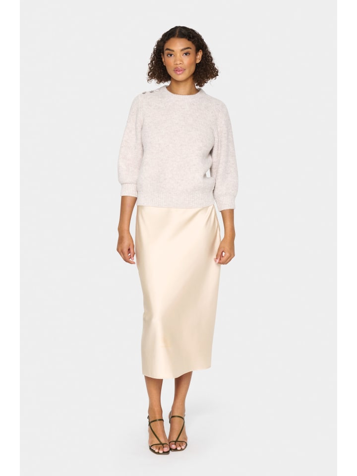 

Свитер прямого кроя XenyaSZ цвета Кристально-серый меланж SAINT TROPEZ