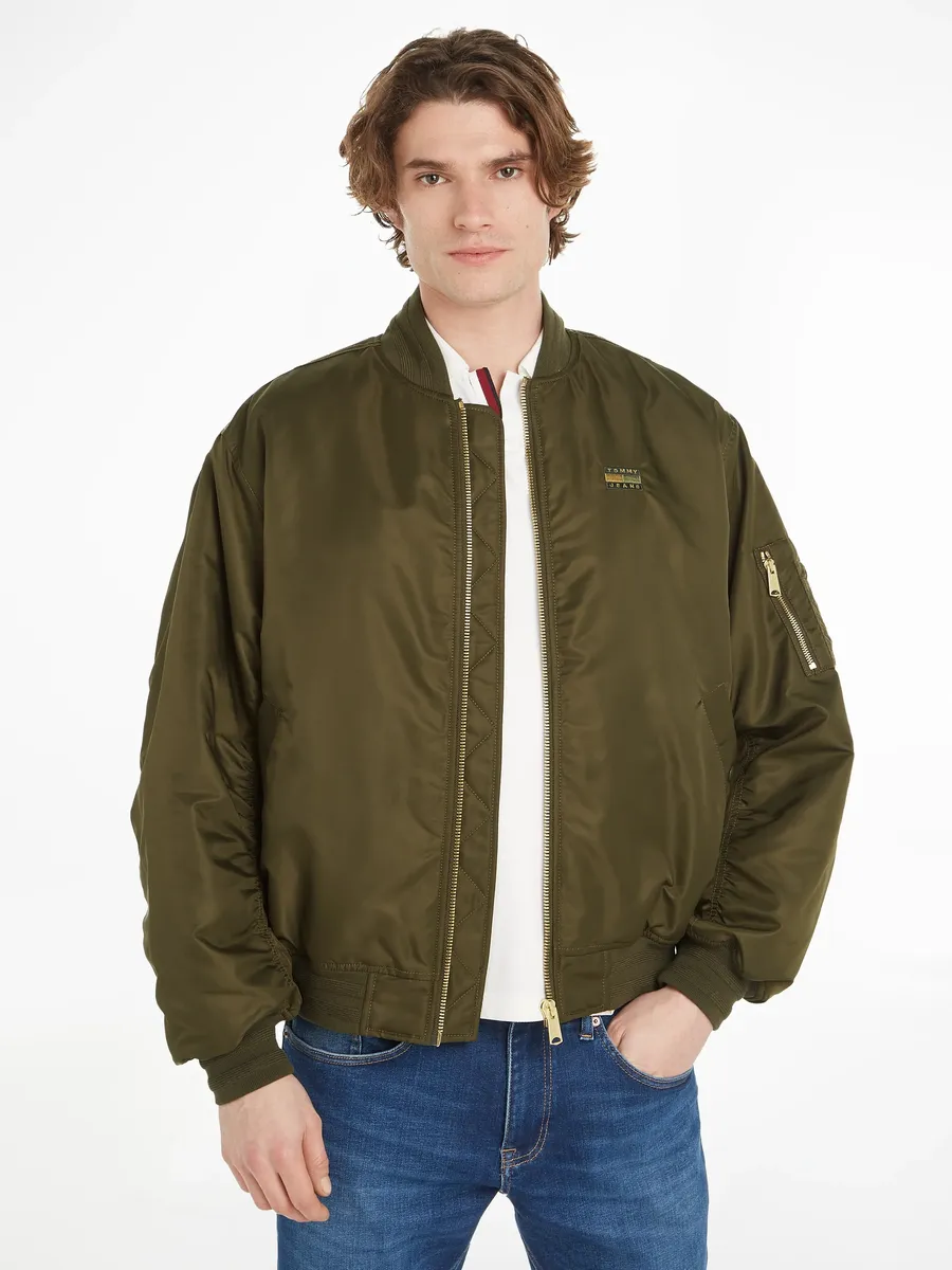 

Куртка-бомбер Tommy Jeans "TJM AUTHENTIC ARMY BOMBER", зеленый