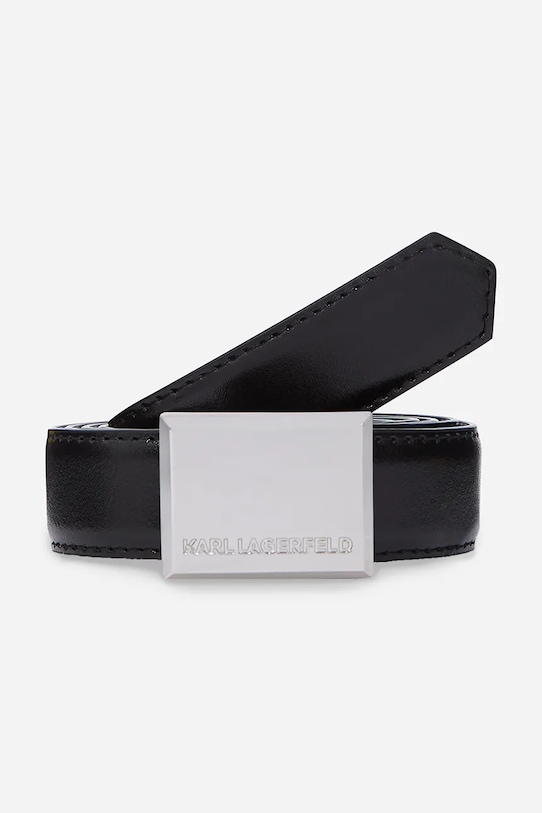 

Кожаный ремень Karl Lagerfeld, черный