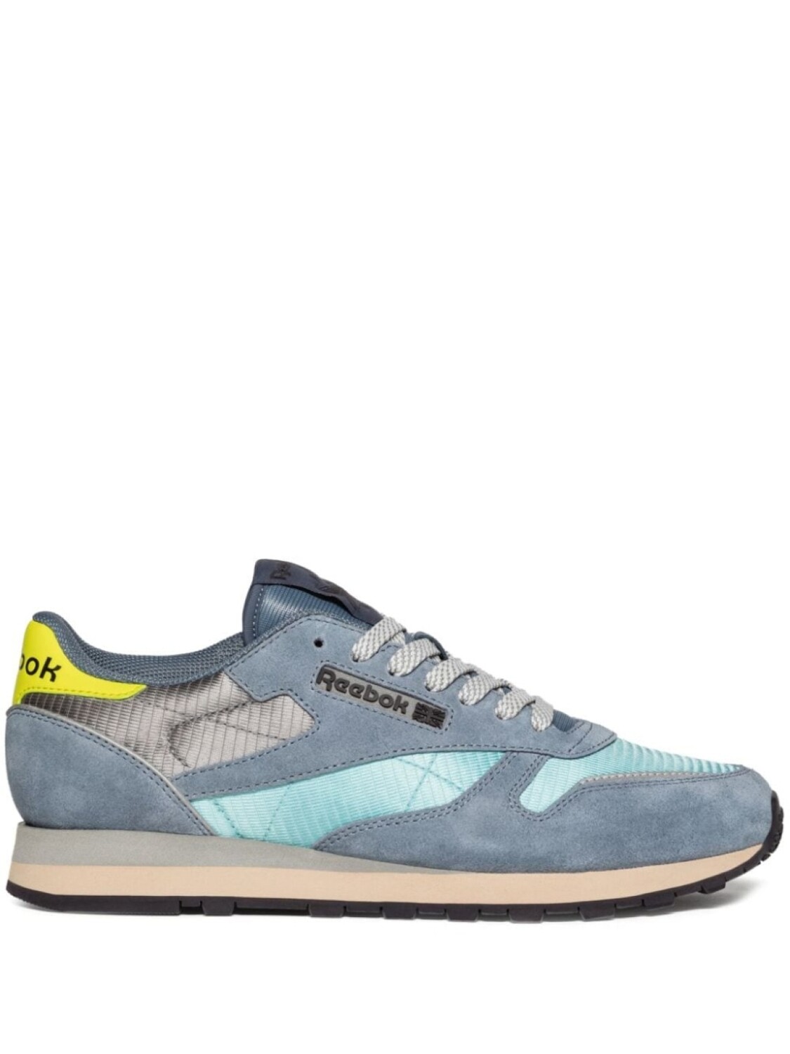 

Кроссовки Reebok Classic Leather Retro, голубой/серый/желтый