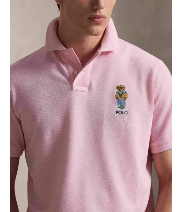 Полюс custom slim fit Polo Ralph Lauren, розовый — фото 4