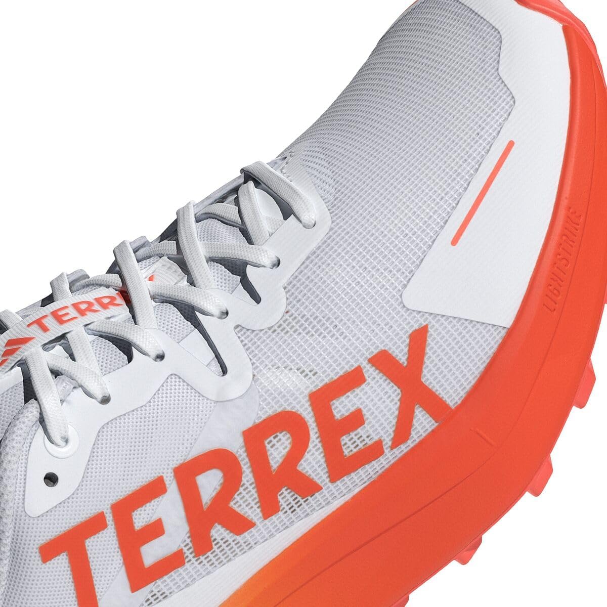 Мужские трейловые кроссовки Adidas Terrex Agravic 3, белый/оранжевый — фото 3