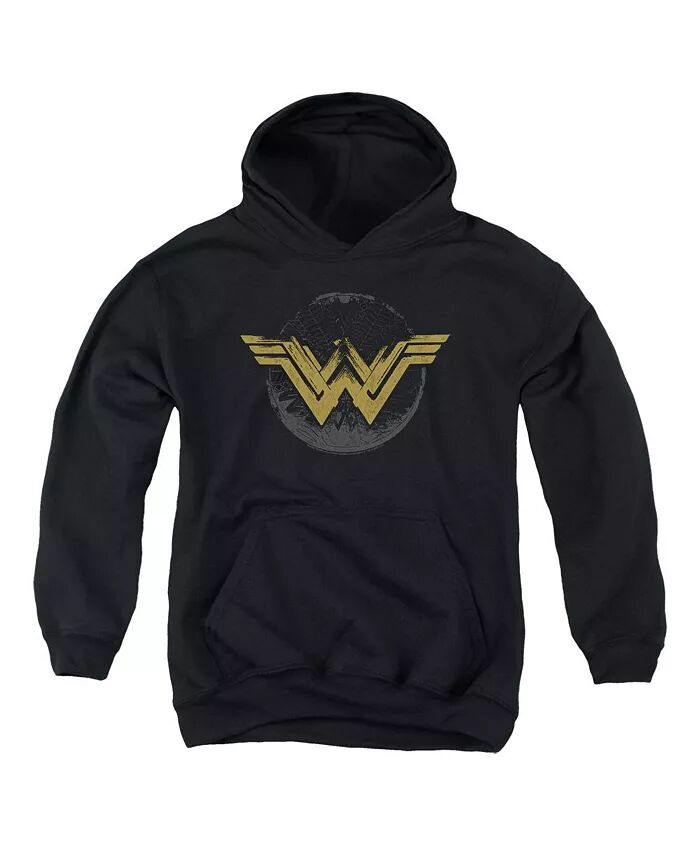 

Толстовка с капюшоном Movie Youth Distressed Logo Pull Over Wonder Woman, черный