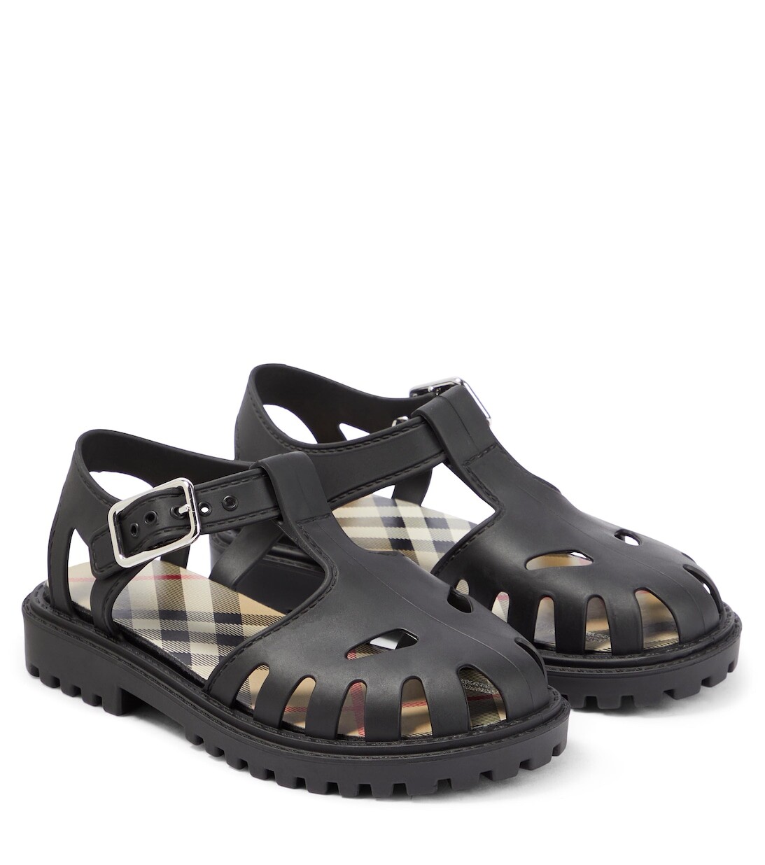 

Резиновые сандалии Burberry, черный