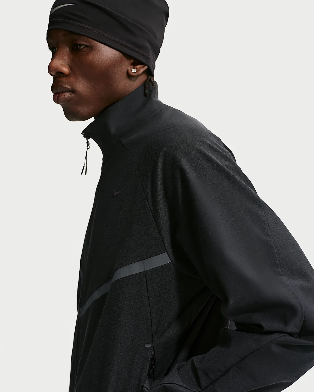 Мужская ветровка Dri-FIT Shori Knit Track Nike Sportswear Tech, Black/Black — фото 3