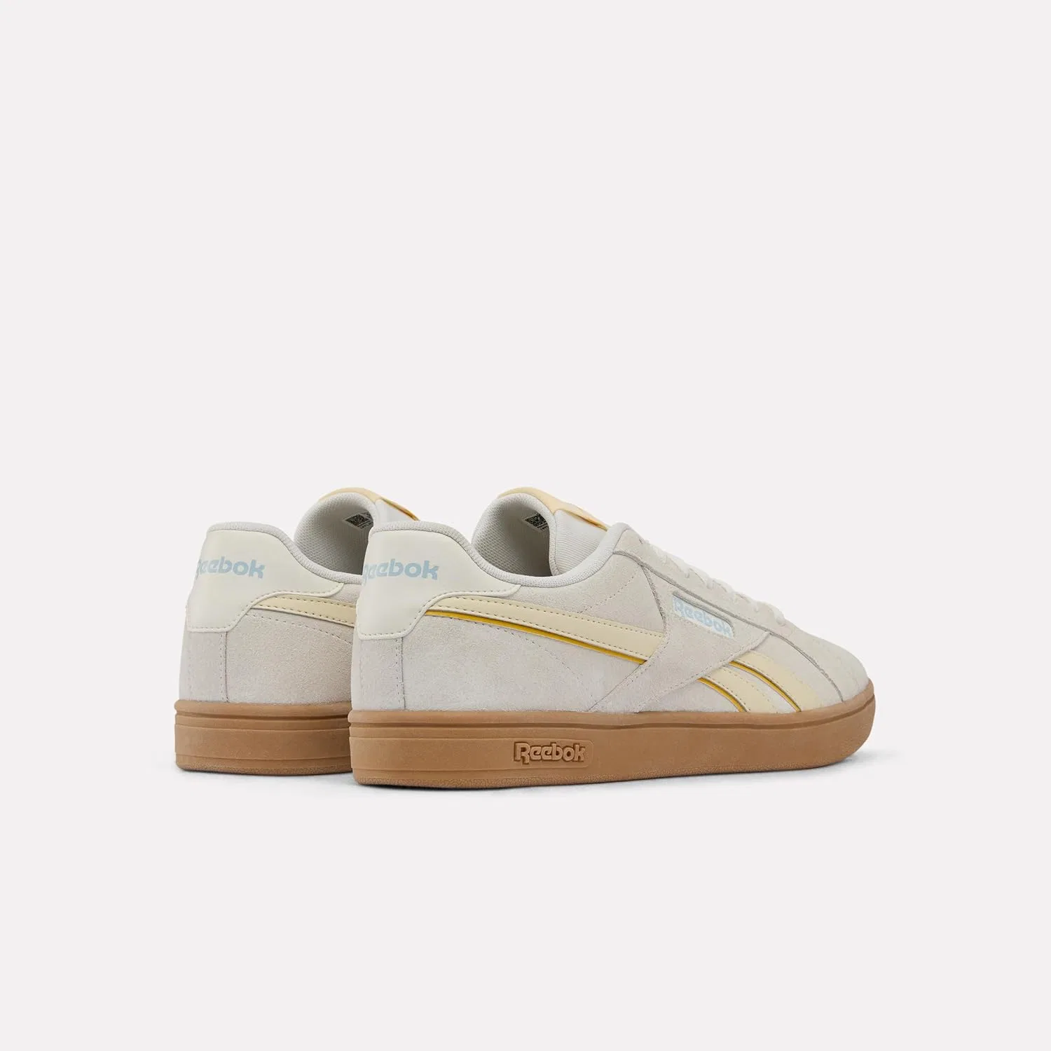Кроссовки Reebok Unisex Court Retro, Chalk Aged Beige Ice Blue — фото 4