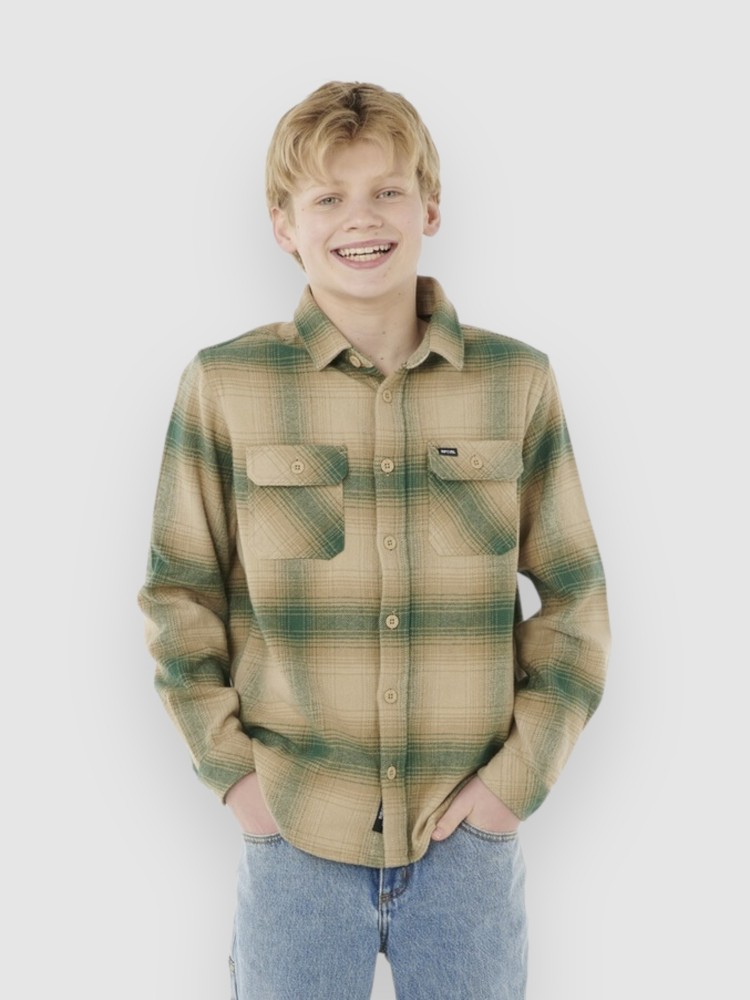 

Рубашка Rip Curl Count Flannel Kids Hemd, khaki rock