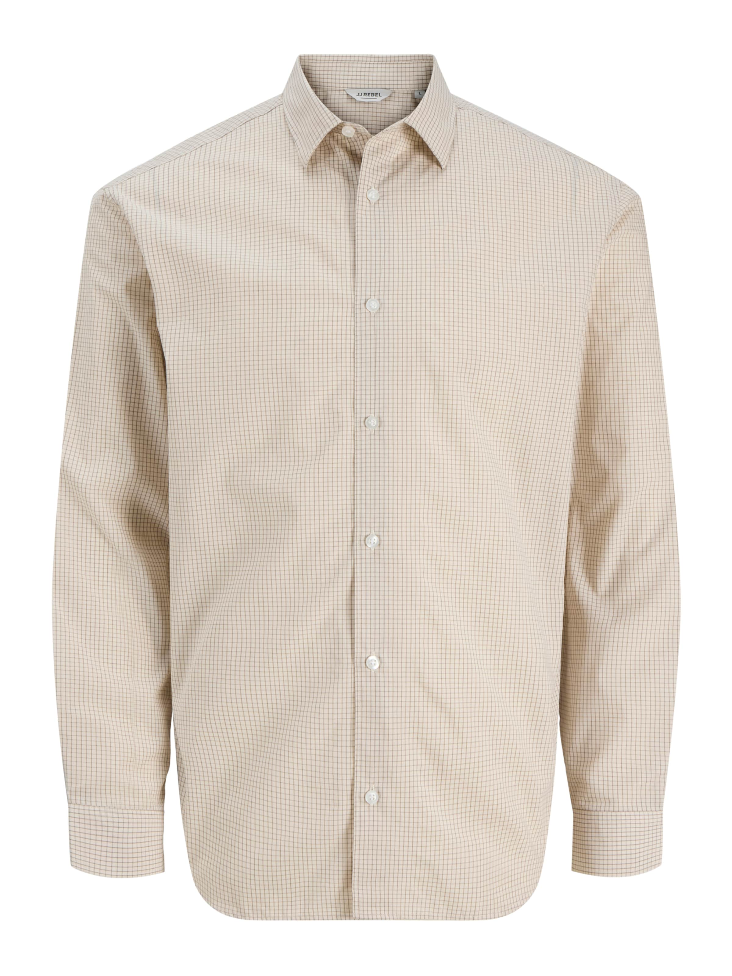 

JJ Rebel Рубашка на пуговицах Regular fit 'JREBGAVIN' в цвете коричневый, капучино