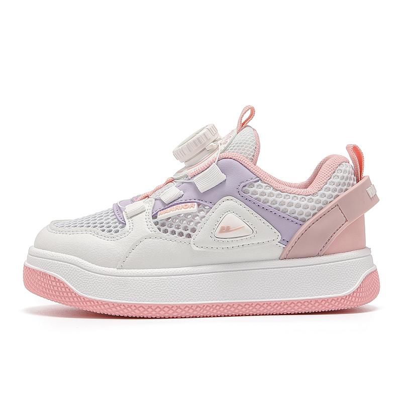 

Нескользящие, легкие, амортизирующие, низкие детские кроссовки для скейтбординга WARRIOR, белый/розовый/фиолетовый