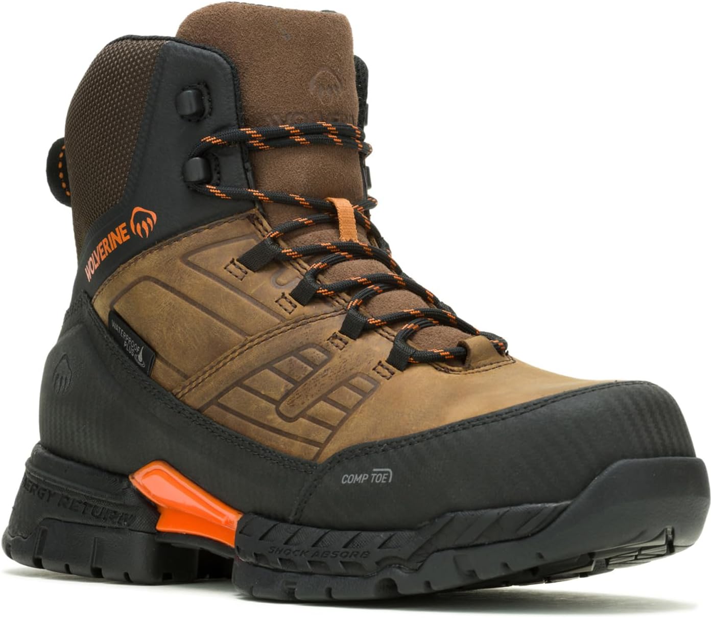 

Мужские ботинки Wolverine Surge Lx водонепроницаемые Mid, Sudan Brown