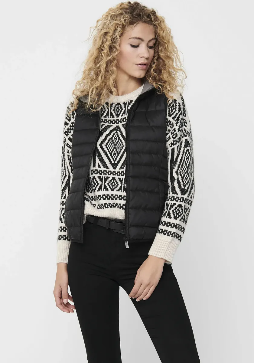 

Only стеганый жилет "ONLNEWTAHOE HOOD WAISTCOAT OTW NOOS", черный