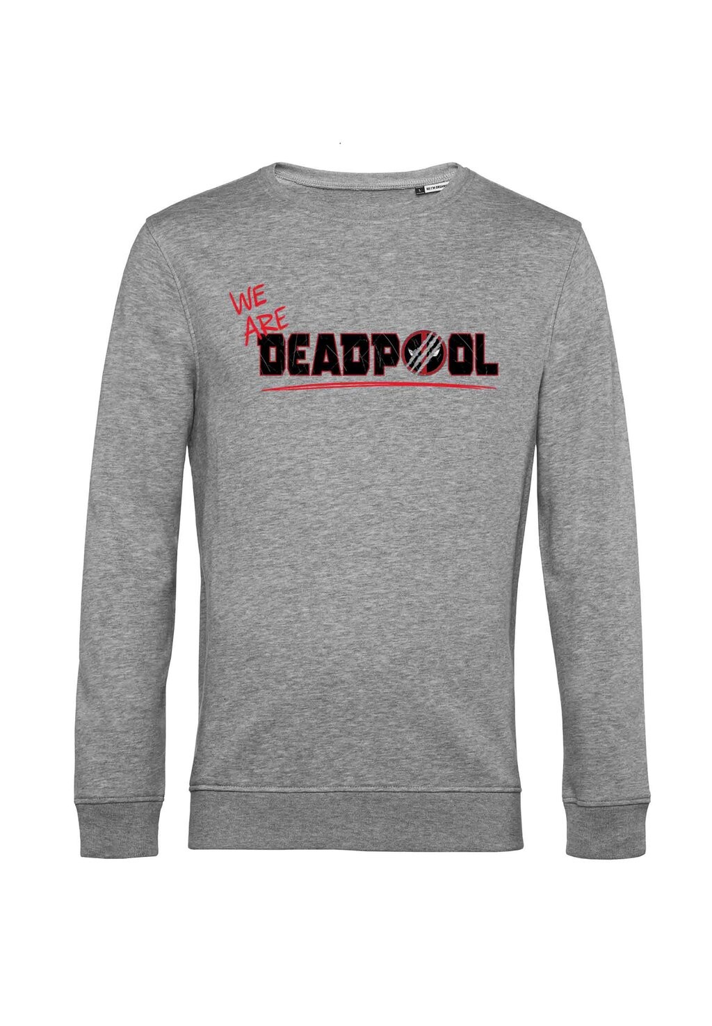 

Толстовка DEADPOOL WOLVERINE WE ARE LOGO Marvel, цвет Mottled Light Grey