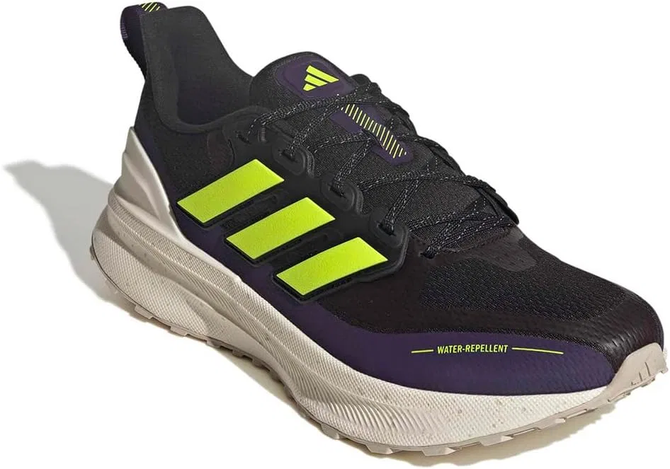 Мужские кроссовки Adidas Ultrarun 5 Breathing, Core Black Lucid Lemon Semi Impact Orange — фото 4