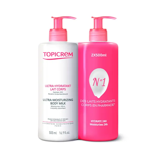 

Увлажняющая эмульсия Pack Dúo Leche Ultra-Hidratante Topicrem, 2 UD
