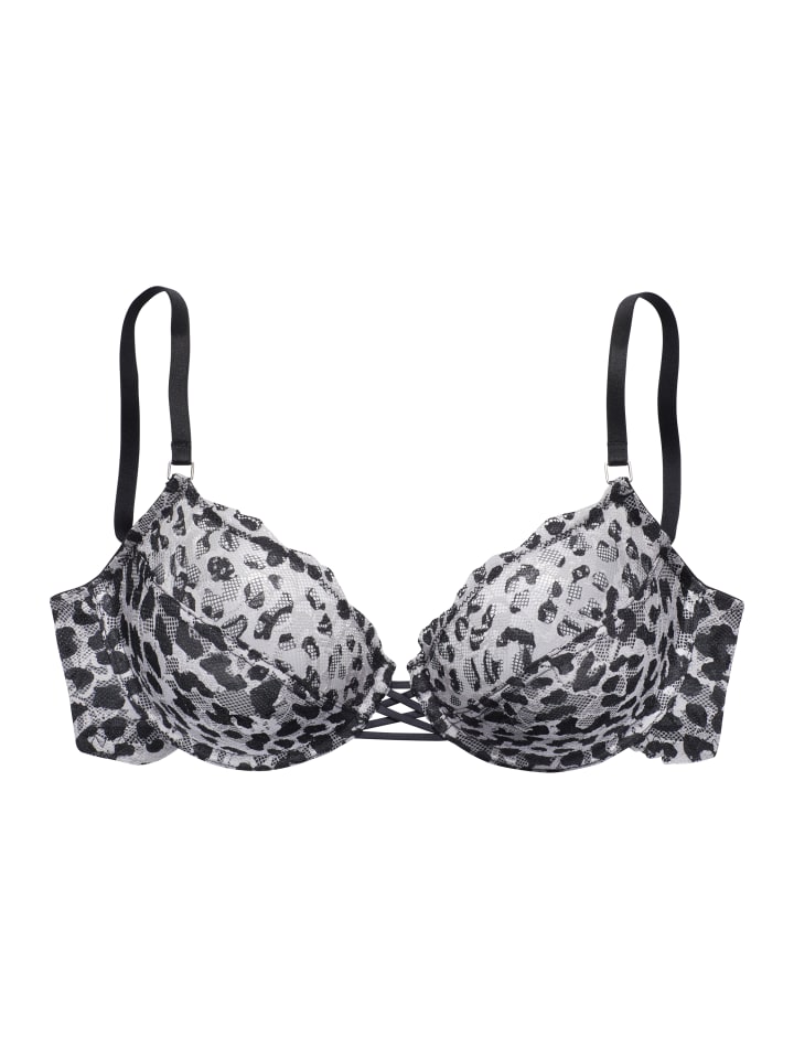 

Бюстгальтер на косточках в леопардово-серебристом цвете LASCANA