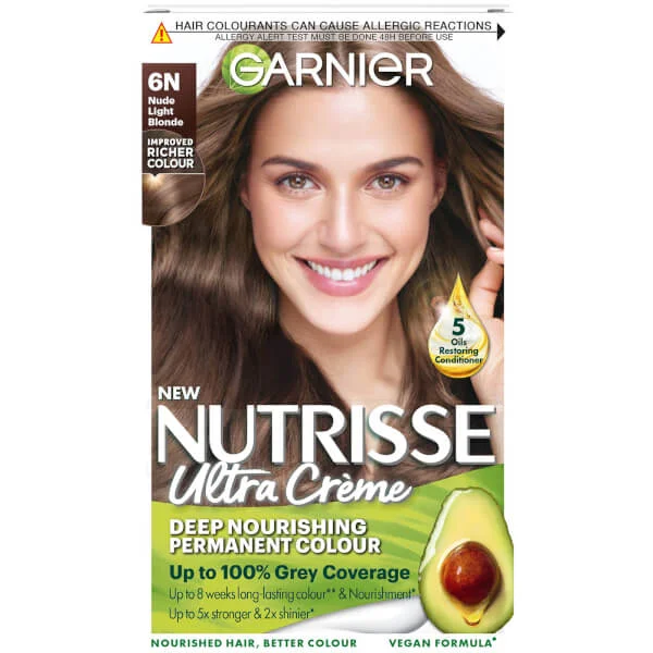 

Стойкая питательная краска для волос Garnier, цвет 6n nude light brown