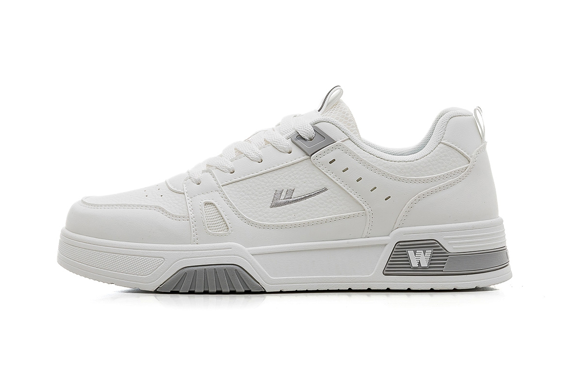 

WARRIOR Нескользящие, быстросохнущие, низкие кроссовки для скейтбординга, мужские, белые, серые