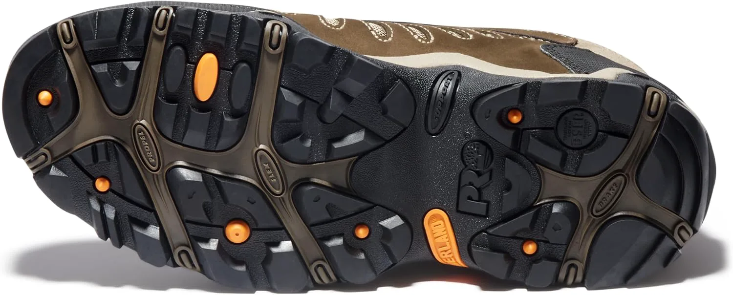 Мужские водонепроницаемые модные кроссовки на шнуровке Timberland PRO Mudslinger Mid, коричневый — фото 4