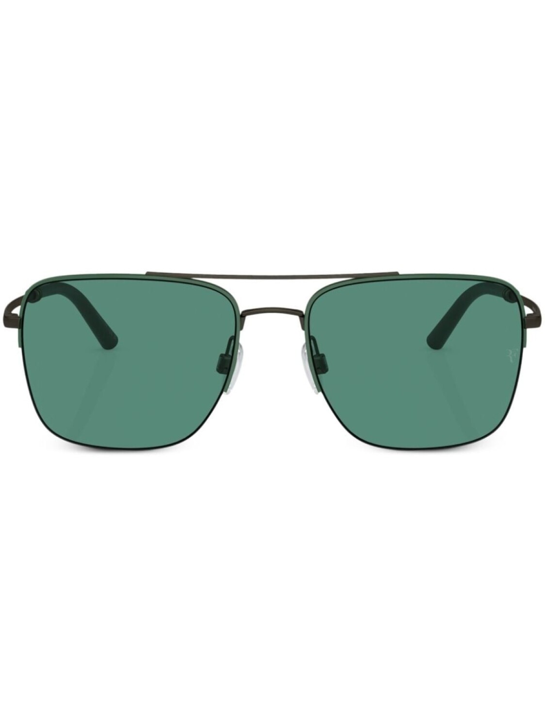 

Солнцезащитные очки R-2 в квадратной оправе Oliver Peoples, зеленый