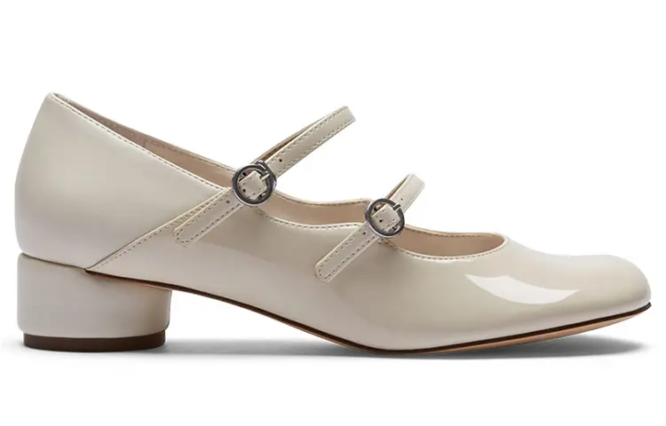 Туфли Mary Jane женские низкие розовые/белые Charles&Keith — фото 2