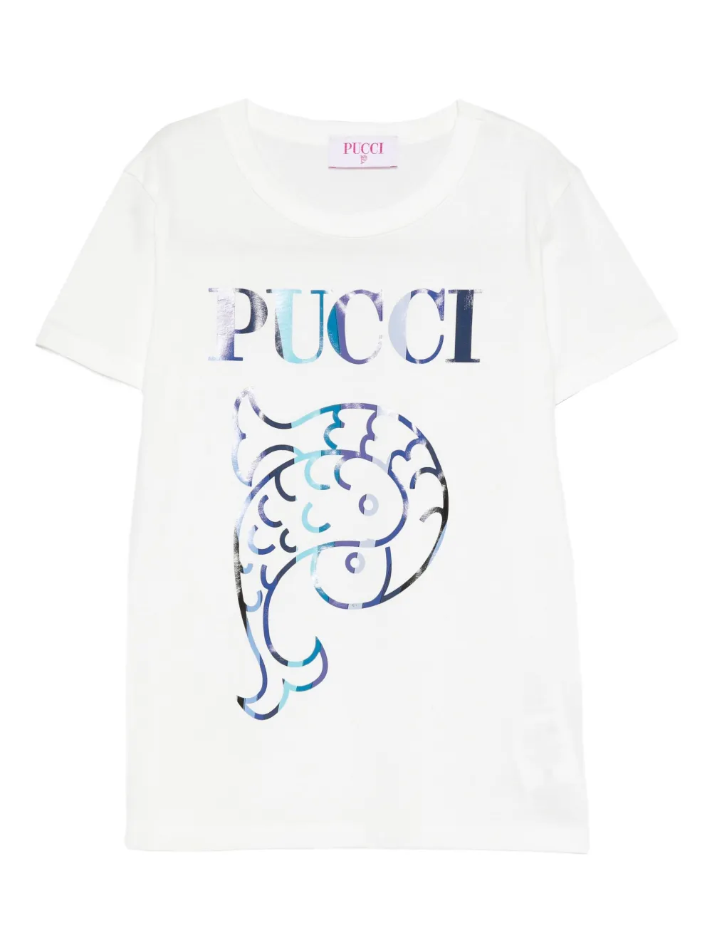 

Футболка с логотипом Pucci Junior, белый