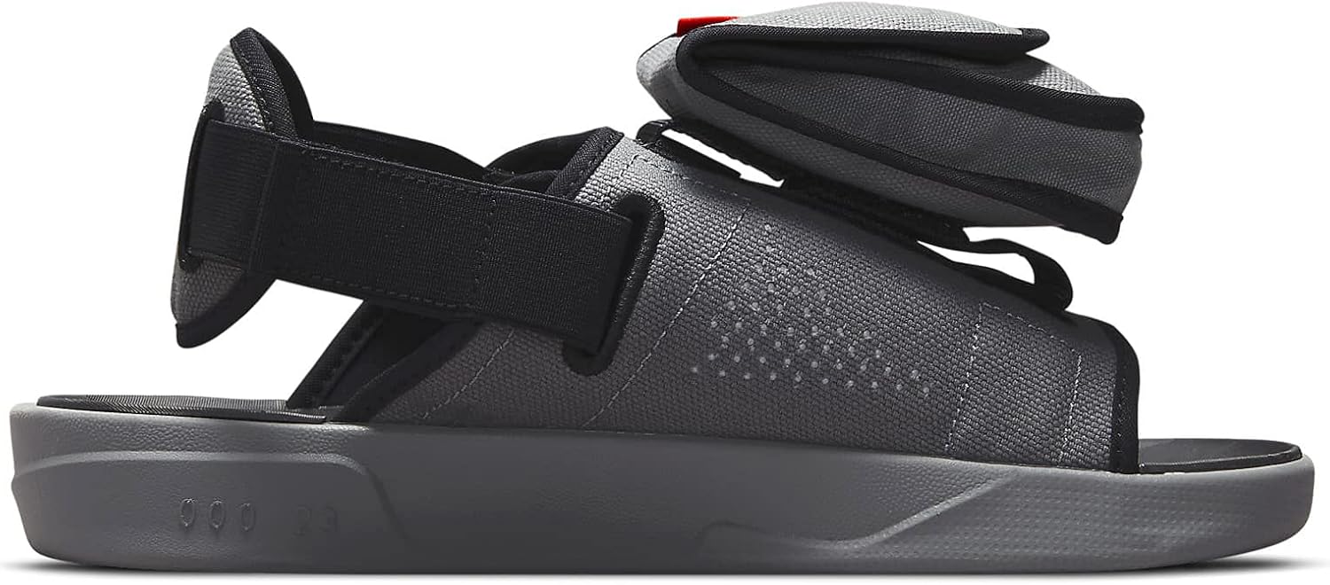 Мужские шлепанцы Jordan LS Slide Smoke Grey/University Red (CZ0791 001) Nike — фото 2