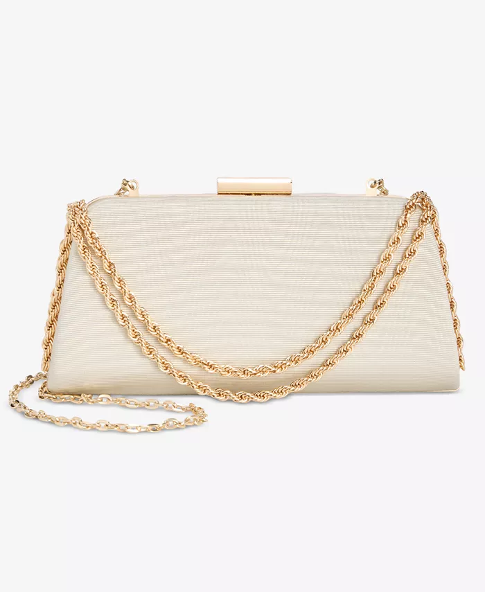 

Маленький клатч-цепочка Twist I.N.C. International Concepts, коричневый/бежевый