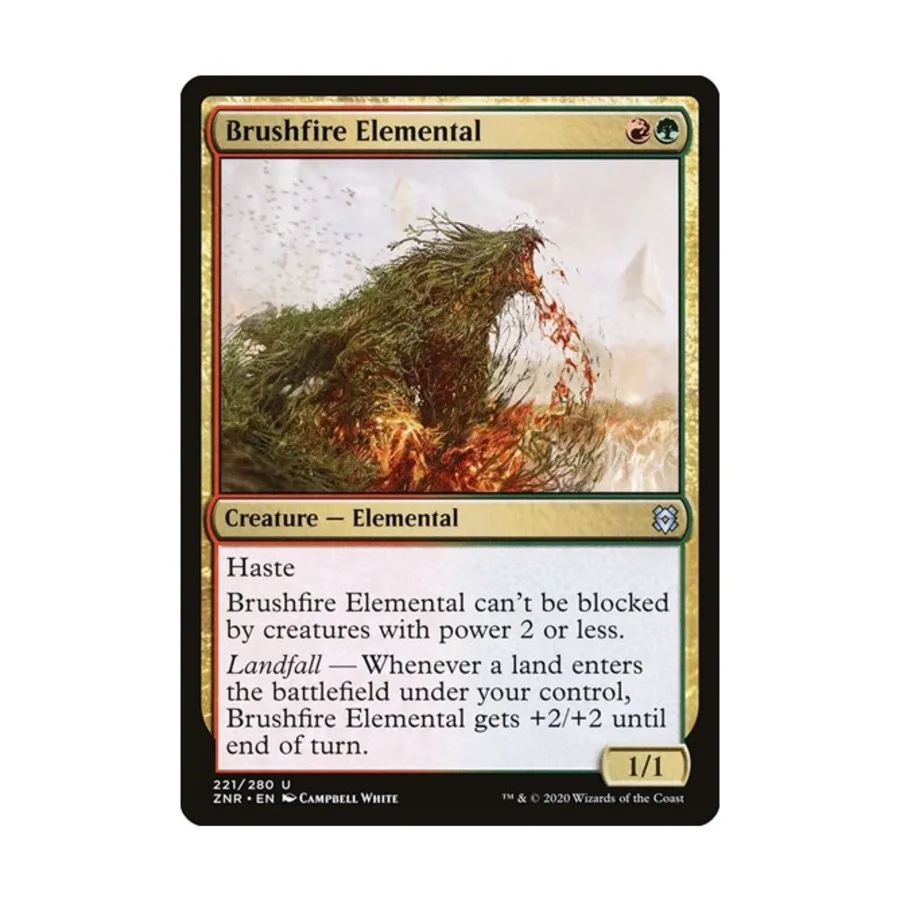 

CCG Элементаль кустарникового огня (U), MTG - Zendikar Rising