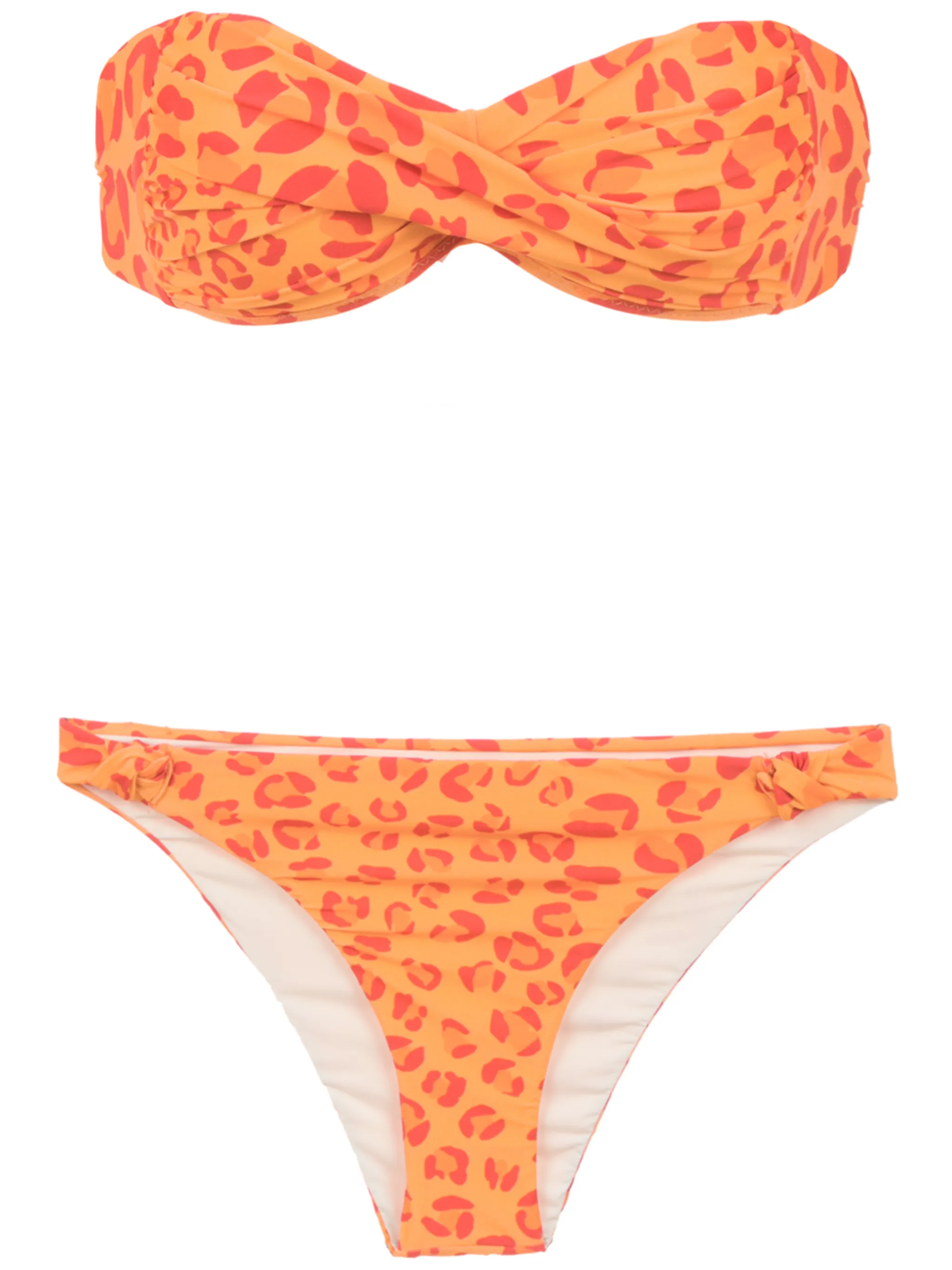 

Комплект бикини-бандо с принтом Amir Slama, желтый