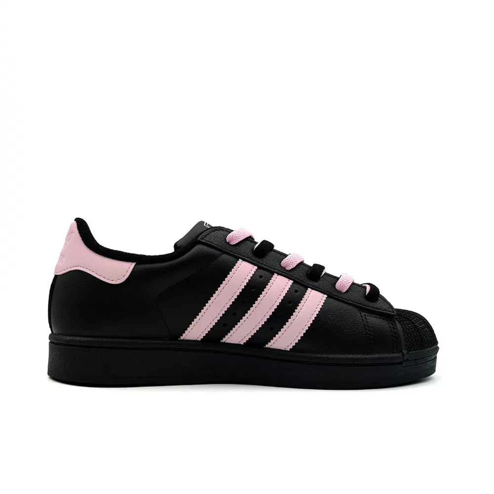 Низкие детские скейтбордические кроссовки Black Pink Unisex Adidas Originals — фото 3