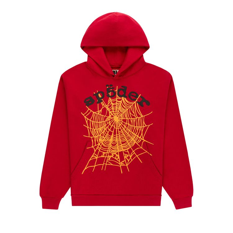 

Худи Sp5der Og Web V2 Hoodie 'Red', красный