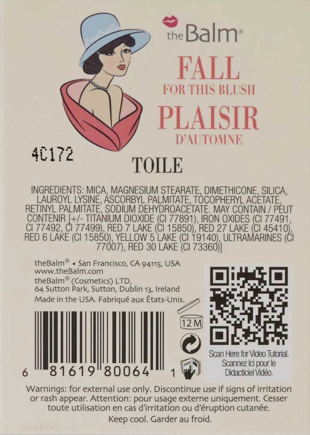 Румяна theBalm INSTAIN, Toile — фото 3