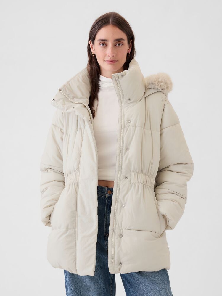 

Водонепроницаемая зимняя куртка Gap, белый
