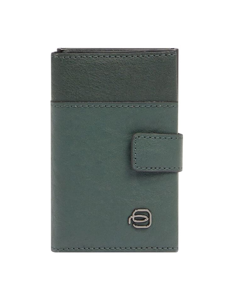 

Кошелек Piquadro Blue Square Kreditkartenetui Leder 10 cm, зеленый