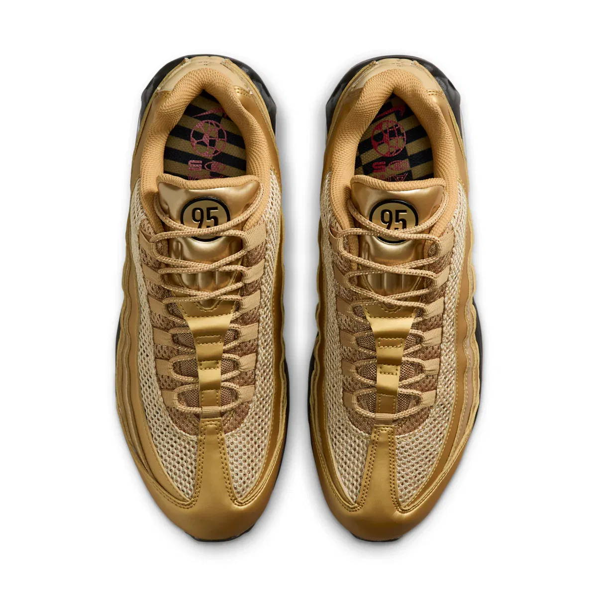 Мужские кроссовки Air Max 95 "Big Bubble" Nike, коричневый — фото 4