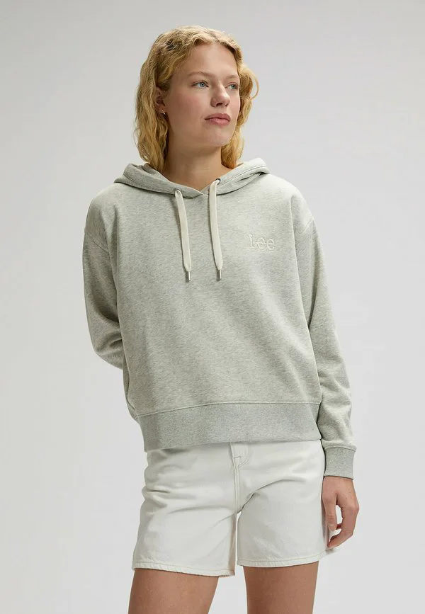 

Толстовка с длинным рукавом свободного кроя, базовая модель. Lee, Grey Heather, Серый, Толстовка с длинным рукавом свободного кроя, базовая модель. Lee, Grey Heather