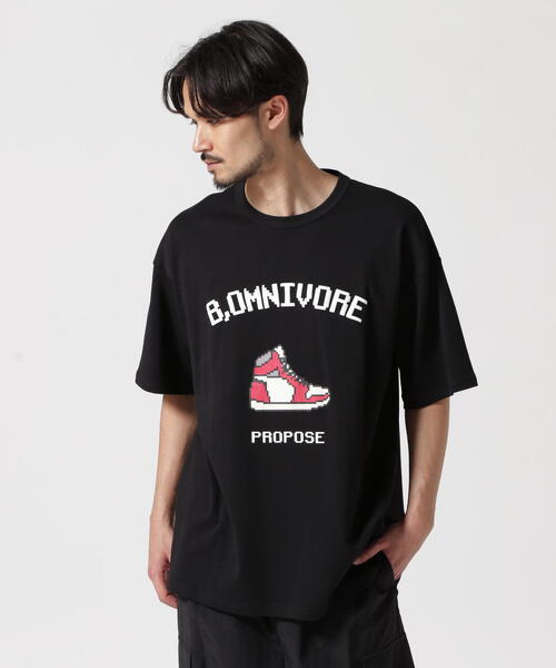 

Футболка с коротким рукавом, крой оверсайз, бренд Omnivore Sneakers Beaver, черный