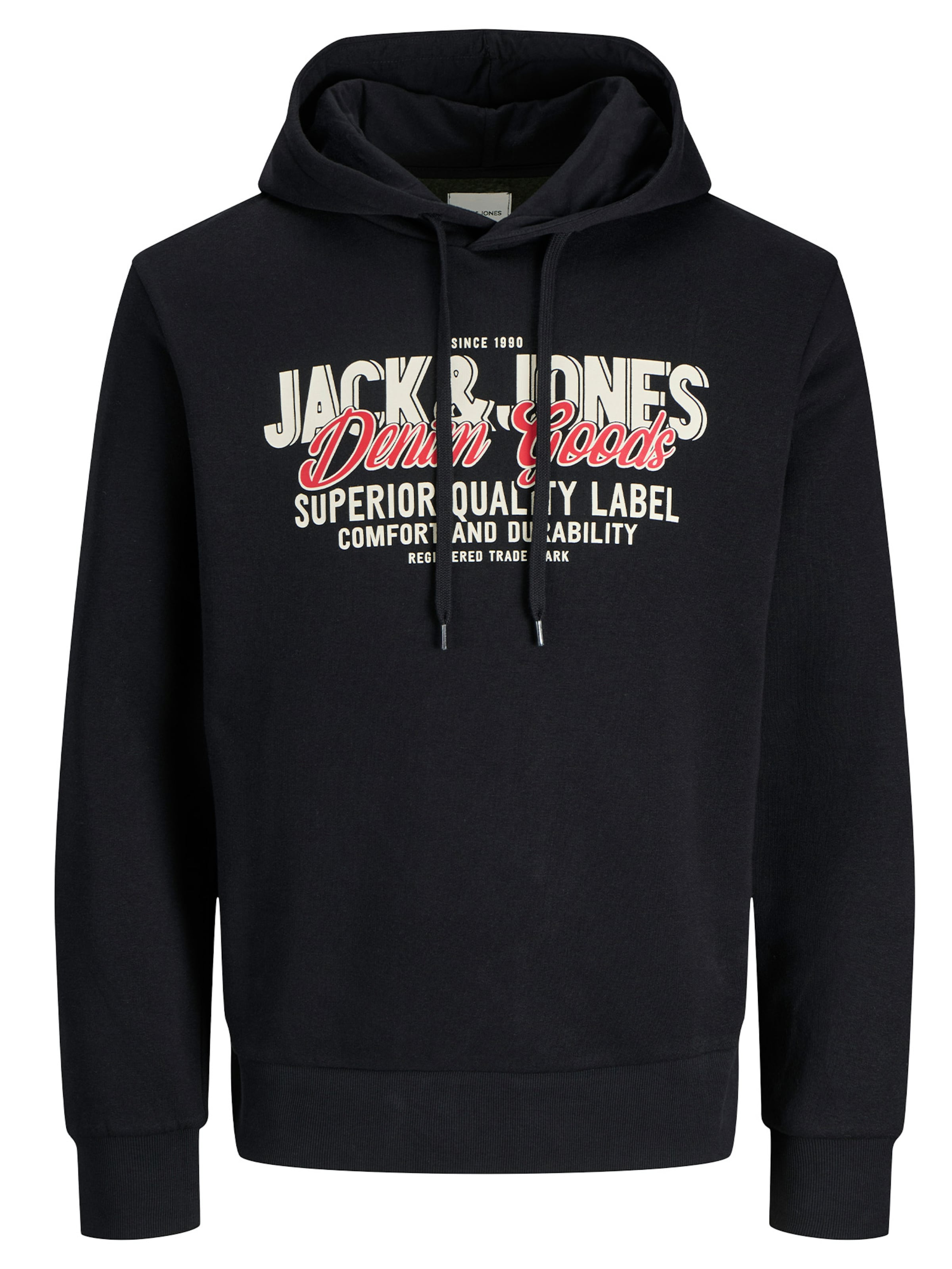 

JACK & JONES Толстовка 'Logo' в черном цвете, Черный, JACK & JONES Толстовка 'Logo' в черном цвете