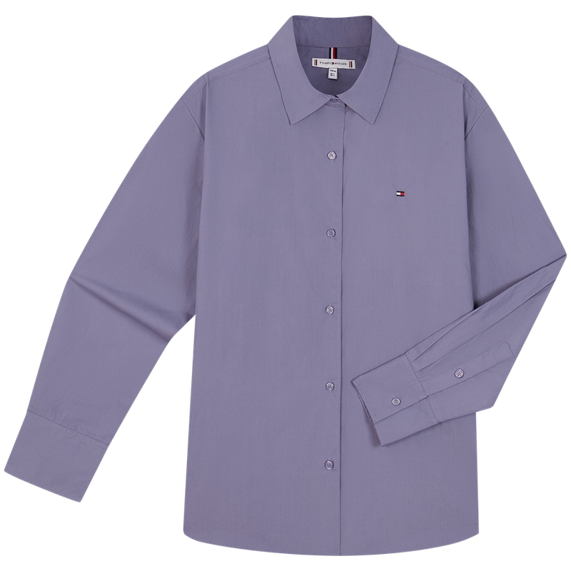 

Рубашка с карманом на пуговицах Tommy Hilfiger, фиолетовый