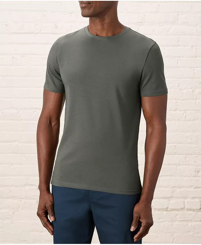 

Мужская футболка из органического хлопка Luxe Stretch Jersey Slim с круглым вырезом Pact, серый