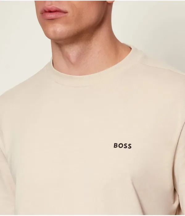 Футболка с длинным рукавом regular fit Boss Green, бежевый — фото 4