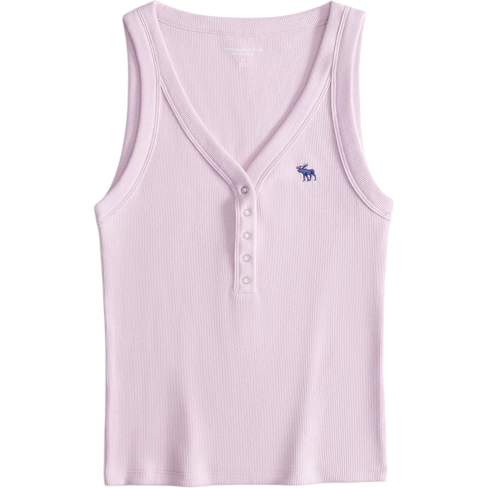 

Abercrombie＆Fitch Топ-майка женская светло-розовая