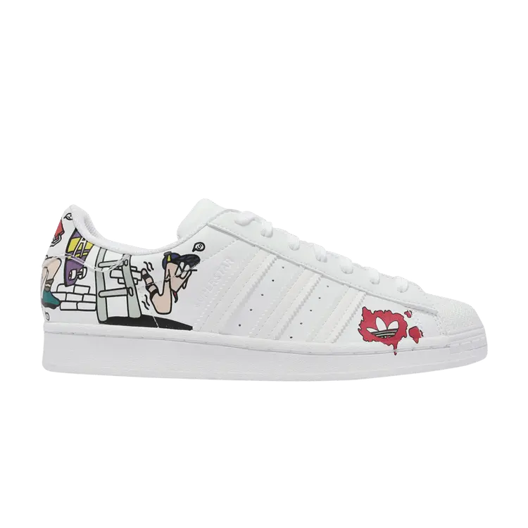 

Кроссовки adidas Superstar 'White Comic', белый