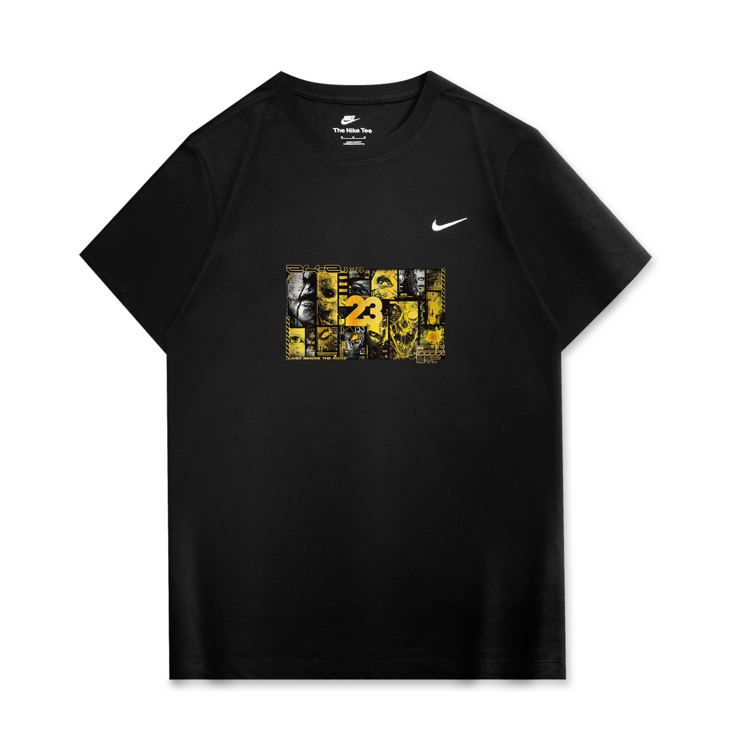 

Nike Спортивная футболка унисекс черная, Черный, Nike Спортивная футболка унисекс черная